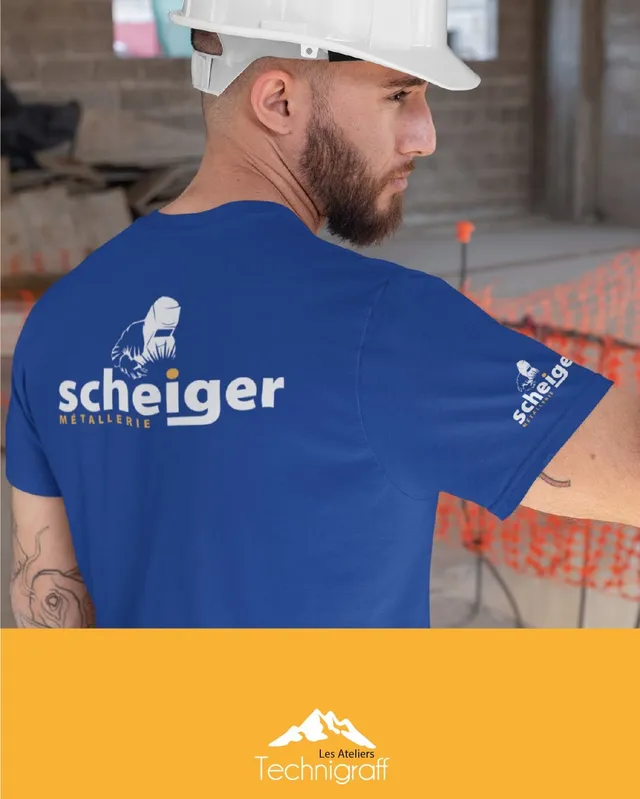 T-shirts floqués au logo d'une entreprise