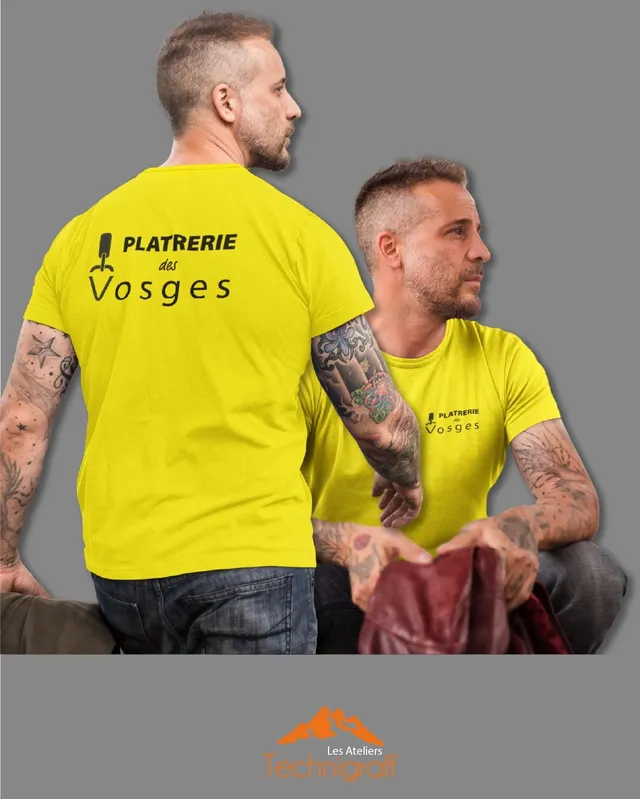 T-shirt couleur vive personnalisé